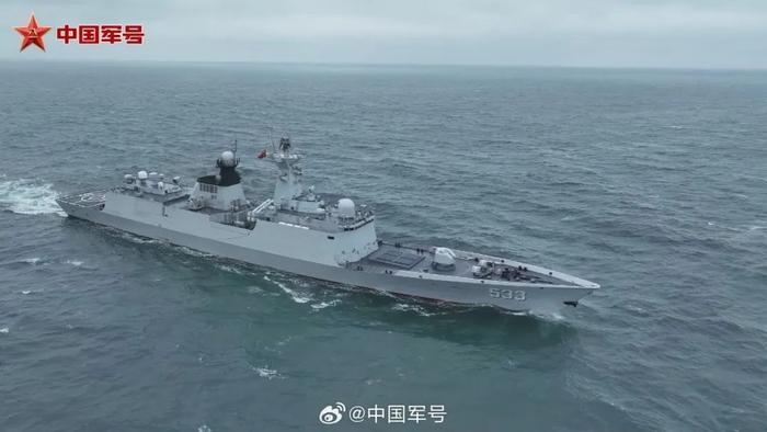 中国人民解放军东部战区持续位台岛周边开展“联合利剑—2024A”演习。图源:@中国军号