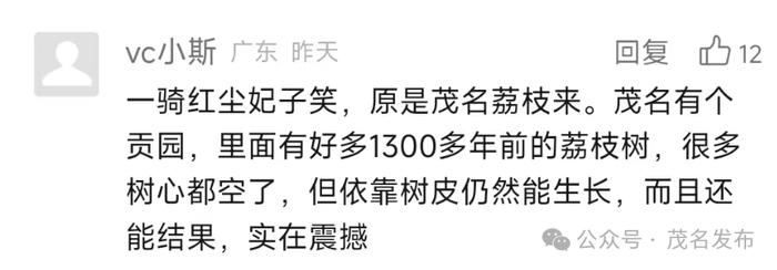 几小时破10万+！茂名荔枝实力圈粉！人民网官微评论区成打call现场