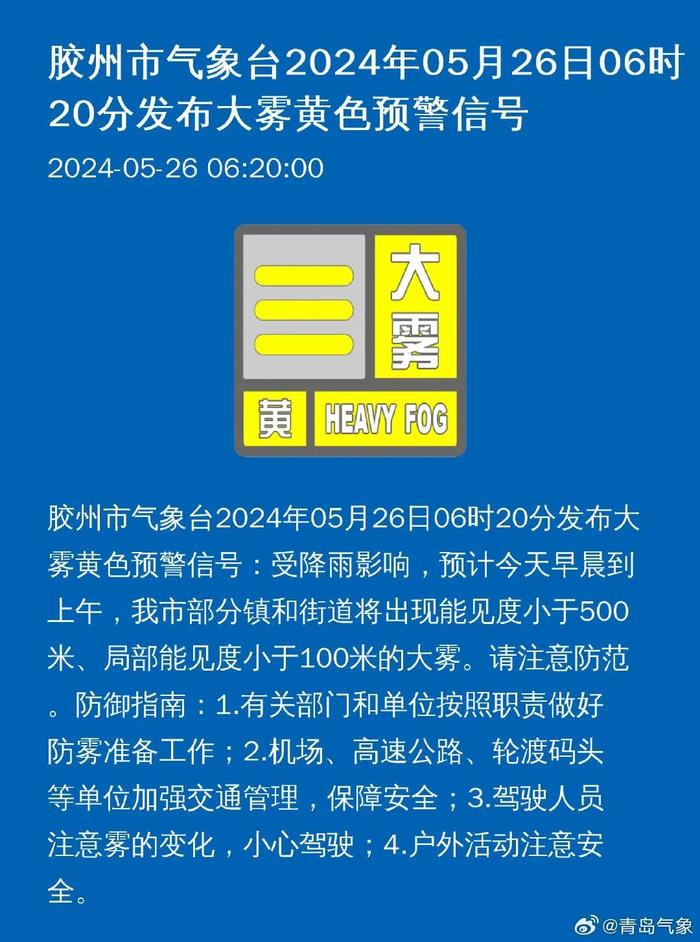 刚刚，市南、市北、李沧、崂山发布预警信号！青岛雨势较大，想出门的朋友…先老实在家待着吧！