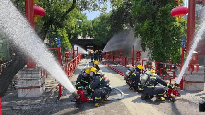 北京朝阳消防联合区文旅局在6个文保单位开展消防大演练