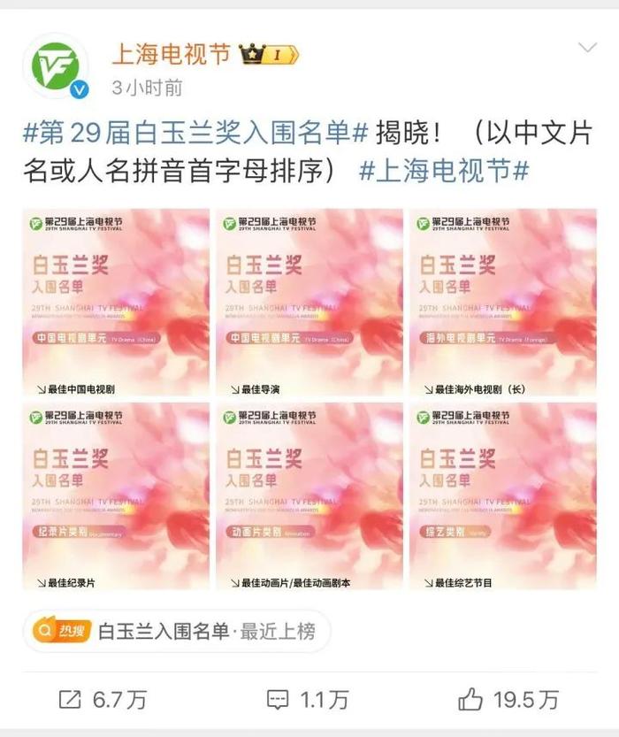 名单公布，刷屏热搜！去年是因为张颂文，今年是为了……