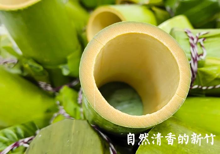 今年端午来点不一样的，【手工山药竹筒粽】竹香入粽，不齁，不腻，来自天然的味道