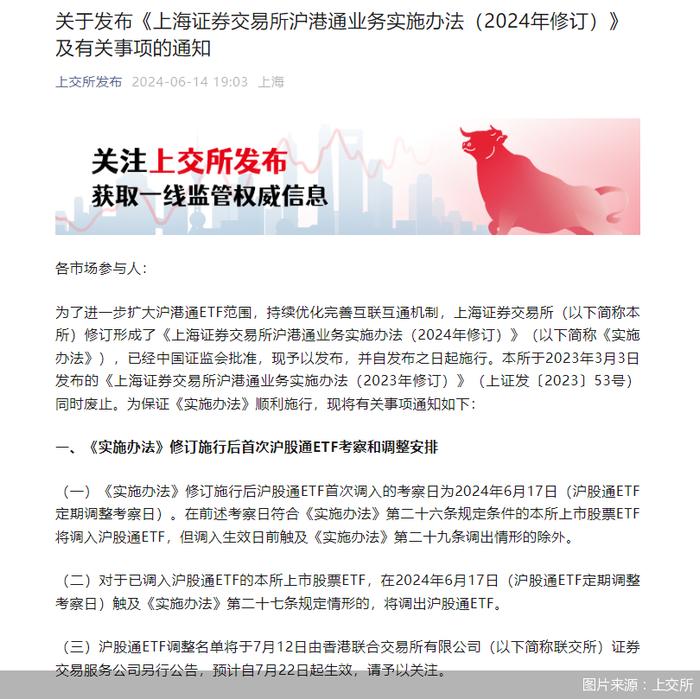 沪深两所修订沪港通、深港通业务实施办法 首次调入考察日为6月17日