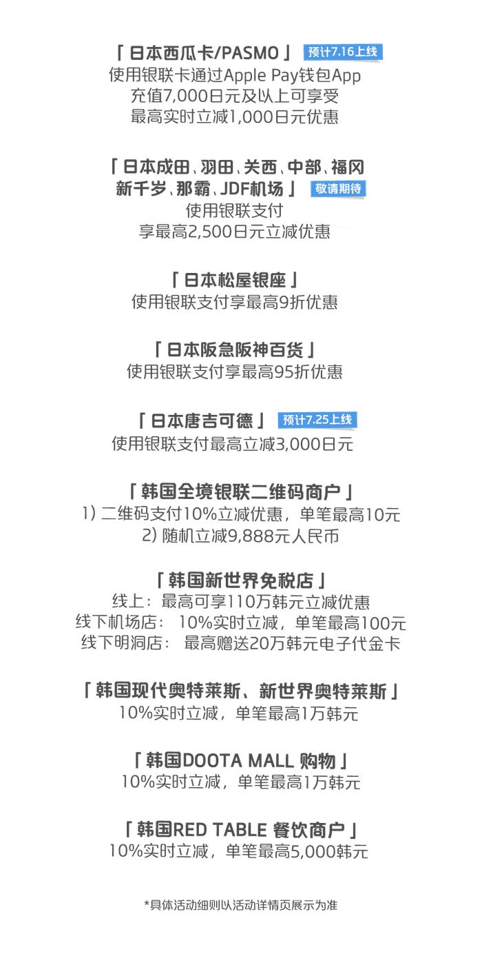 全球热门商圈低至67折，银联暑期优惠季开启！