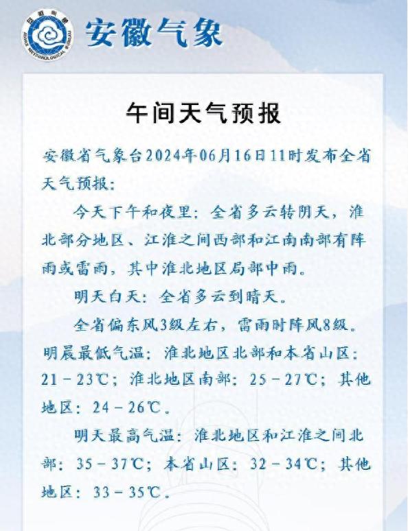 安徽这6市或迎短时强降水、雷暴大风！今夏高温会持续吗？专家解读