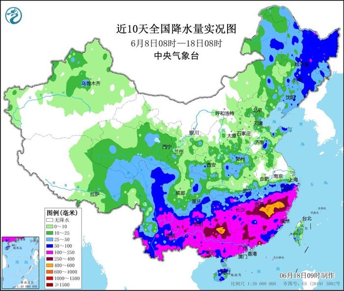 大到暴雨或持续近一周，长江中下游沿江地区进入降水集中期