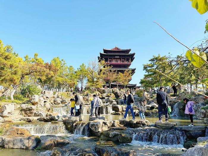 串场河小学晚报小记者和家长一起  探寻大洋湾初冬美景