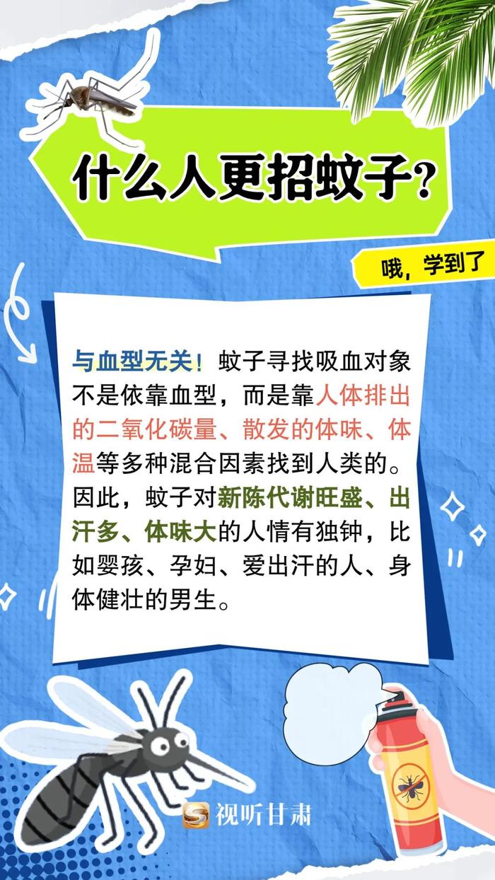 微海报丨一起来看看关于蚊子的小知识 帮你告别“嗡嗡嗡”