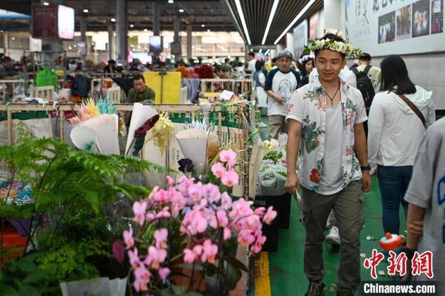 美国华裔青少年探访昆明斗南 遇见花花世界