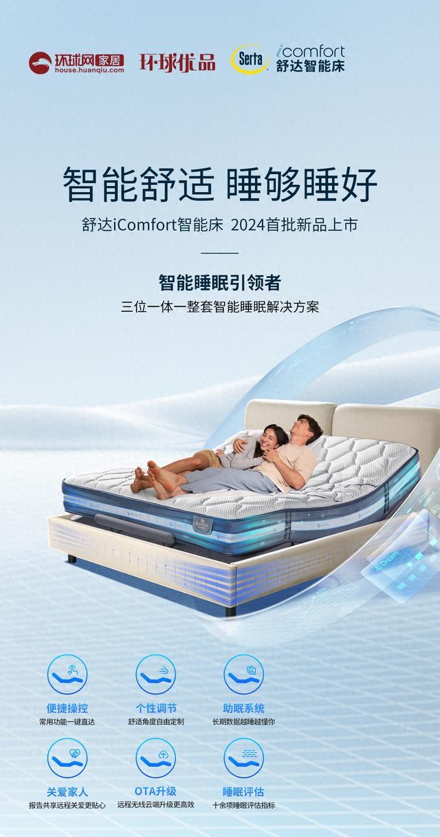 环球优品 | 提供整套智能睡眠解决方案，舒达智能床全周期守护舒适好睡眠