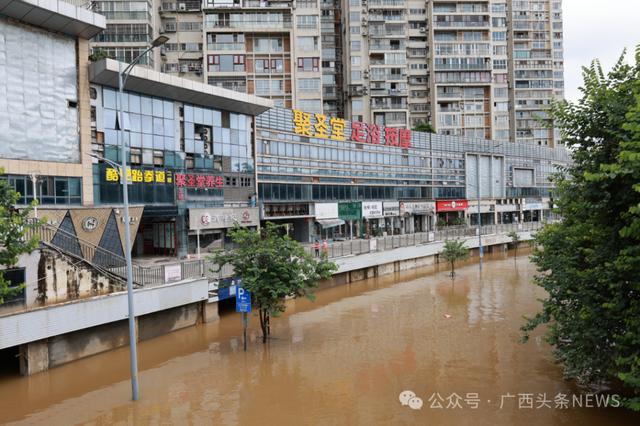 广西局地大暴雨+超警洪水！柳州市区多地被洪水淹没