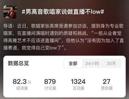 艺术家做直播收打赏会变low？知名男歌手回应