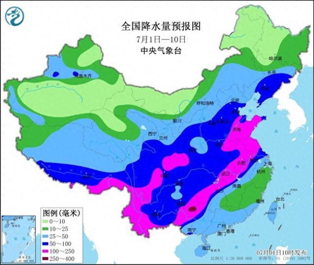 中央气象台：7月3-8日长江中下游地区出现降雨间歇