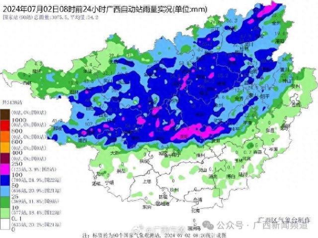 带好雨伞！今天广西大部有大雨到暴雨，局地大暴雨到特大暴雨