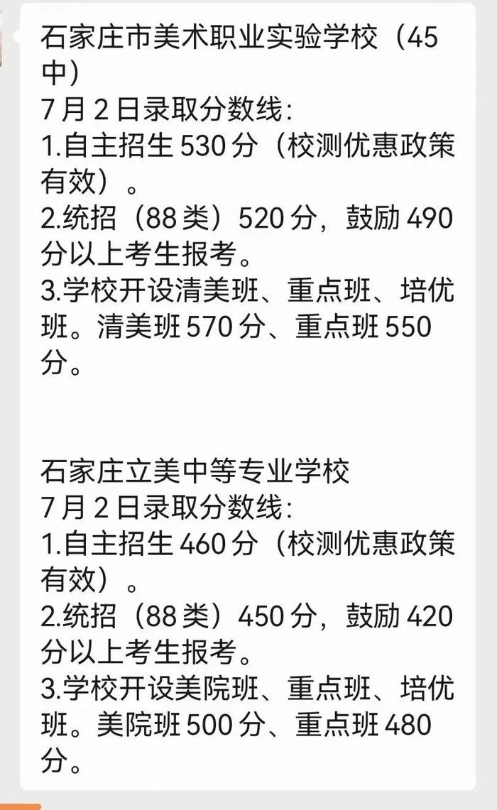 石家庄多所高中预估分数线！一中、二中、正中、精英……