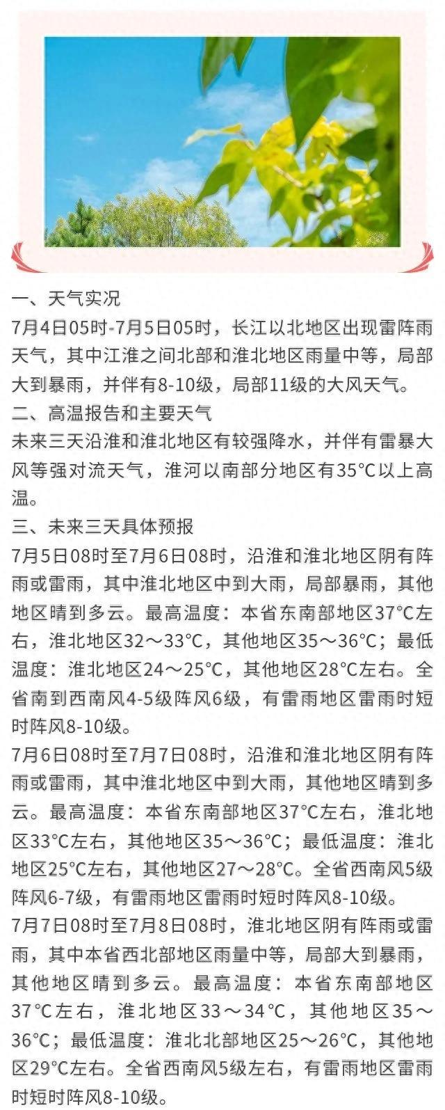 最高38℃！江苏气象最新预测