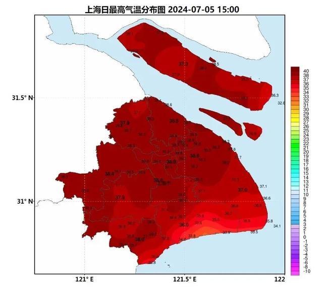 上海今日仍旧晴热高温，要热到何时？下周三起有明显的降水登场