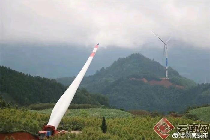 文山富宁首个风电项目首批机组并网发电