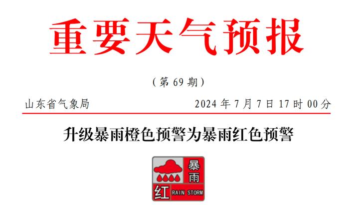 山东发布暴雨红色预警！青岛强降雨时段集中在……