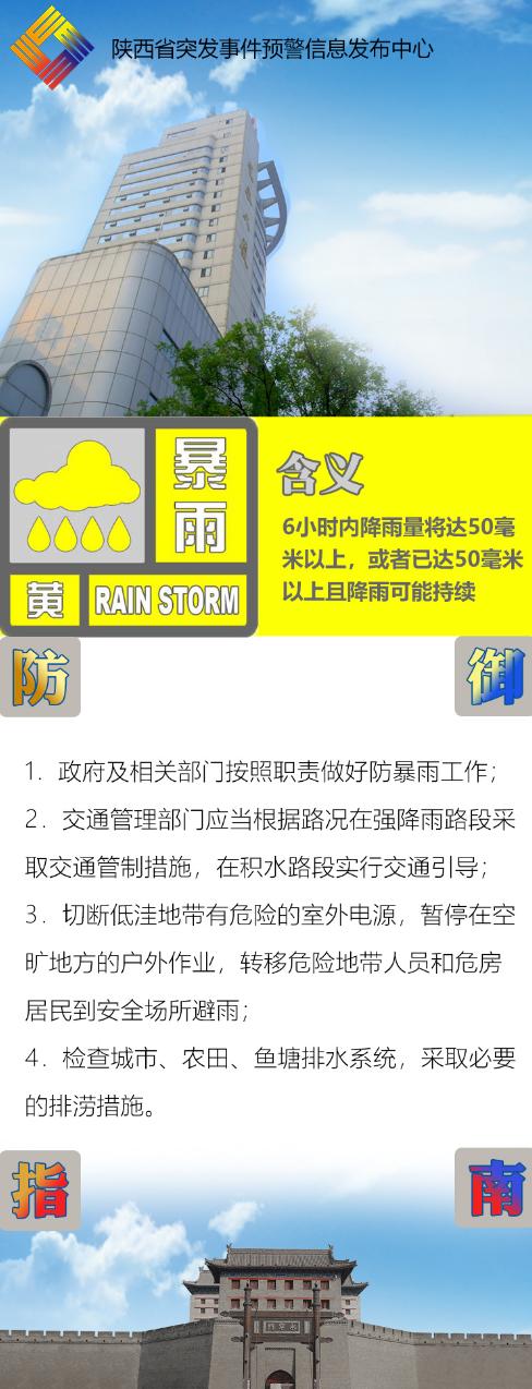 预警连发！注意！这些路段有积水！西安一周天气→