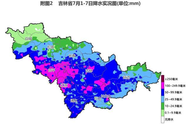 7月8日-7月14日吉林省降水少、气温高、光照足