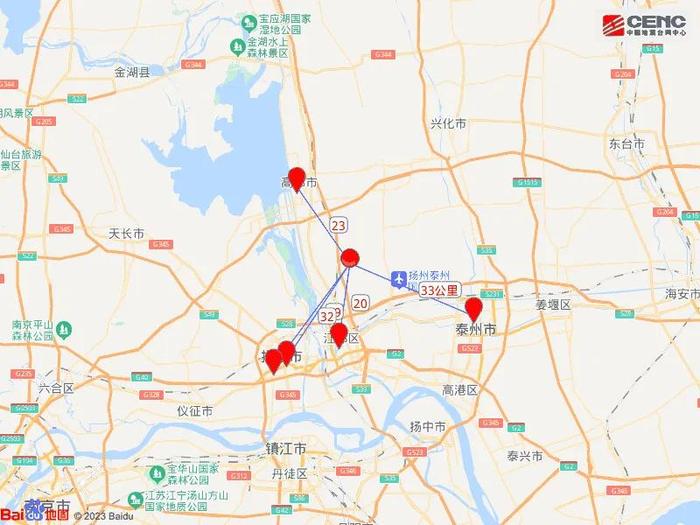 扬州发生地震