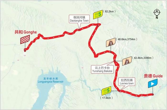80公里长下坡，极具挑战与技术的赛段，明日13:00关注青海卫视环湖直播！