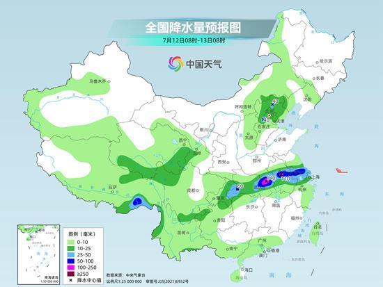 强降雨带盘踞江淮等地 江西福建高温不下线 全国天气速览