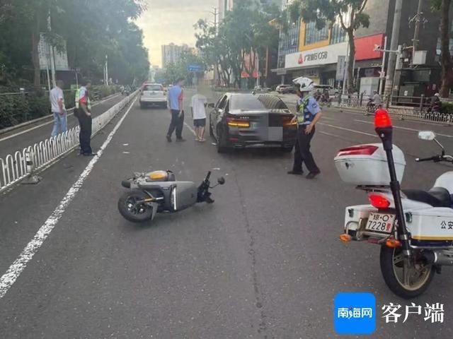 致2伤！凌晨海口一电动车与小车相撞，交警一查：2名驾驶员均醉驾