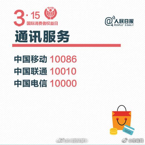 消费必备！65个实用投诉电话