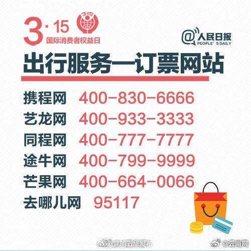 消费必备！65个实用投诉电话