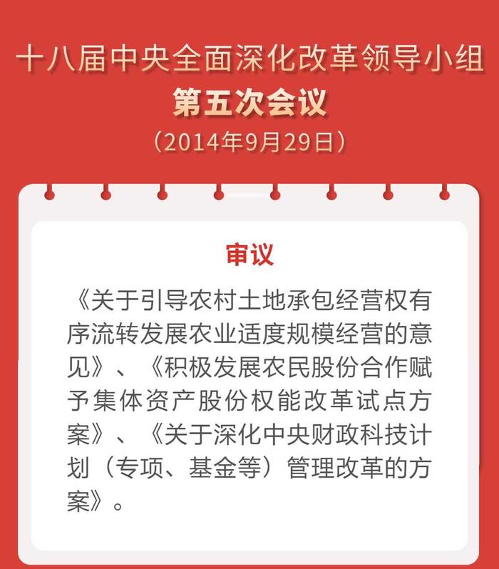 收藏！长图｜中央深改委(组)会议审议通过的改革方案