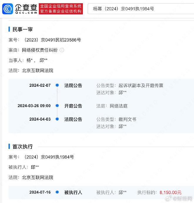 杨幂黑粉被强执8千元 杨幂 网络侵权 开庭 维权 终结 第4张