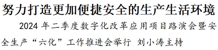 苏州市2024年二季度数字化改革应用项目路演会暨安全生产“六化”工作推进会举行