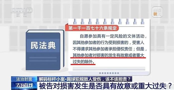 业余足球比赛，踢球犯规致人骨折，应该担责吗？