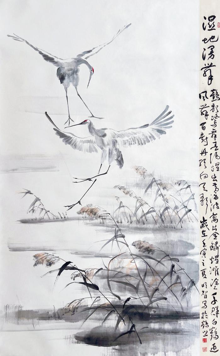 常州纺院举办“清风入怀——顾明智中国画展”