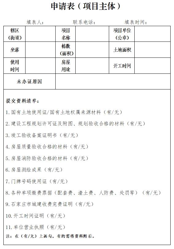 关于开展商业地产未办证项目摸排工作的通告