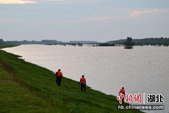 枝江：沮漳河水位超设防 300干群接力守堤