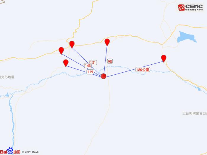 新疆发生4.8级地震