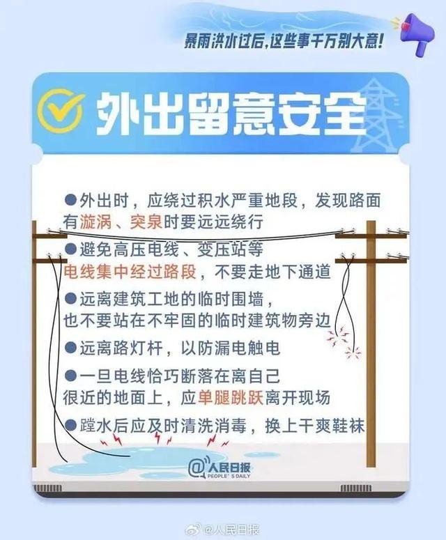 济宁最新天气情况！暴雨过后，这些事项要注意！