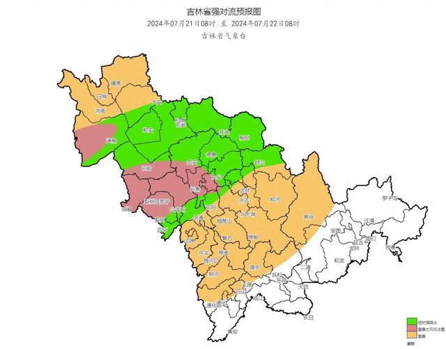 7月21日吉林省大部有对流潜势