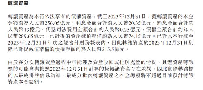 金额远超不良贷款 渤海银行6折转让了近300亿啥债权？