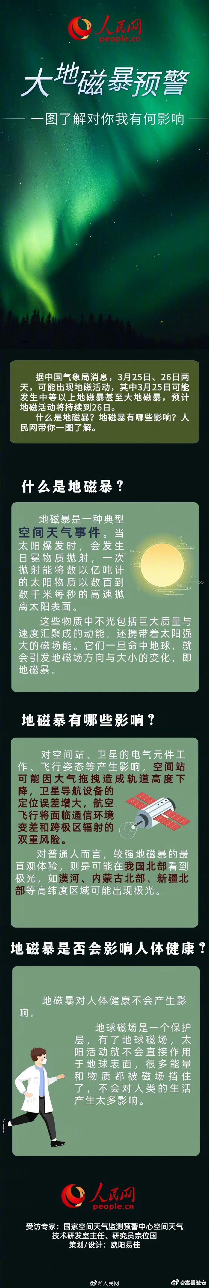 地磁暴会对人体健康有什么影响 ？