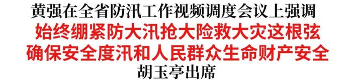 全省防汛工作视频调度会议召开