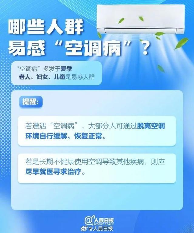 天气再热也不能被空调“吹”出病！夏季空调使用指南↓↓↓