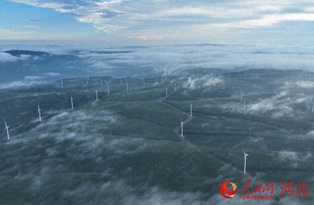 雨后塞罕坝晨雾美如画