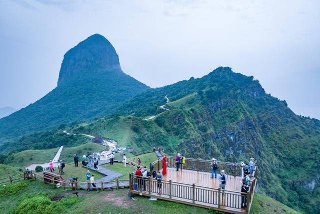 广西梧州天龙顶山地公园迎来暑期旅游旺季