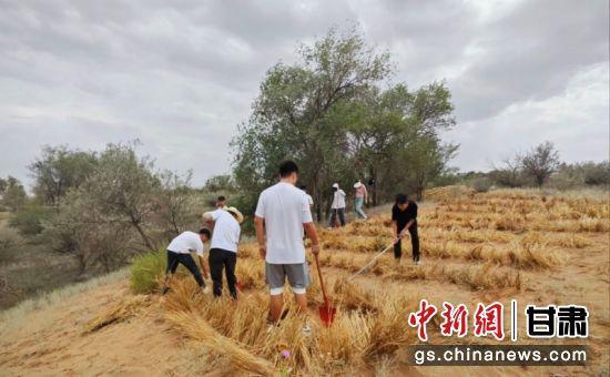 兰州工业学院汽车工程学院师生赴八步沙林场开展暑期社会实践