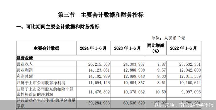 南京银行业绩“提前”放榜：上半年归母净利增长、个贷不良走高