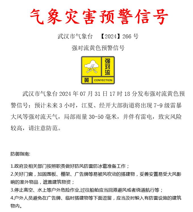 刚刚预警连发！暴雨、雷电今晚就到，武汉将再度......